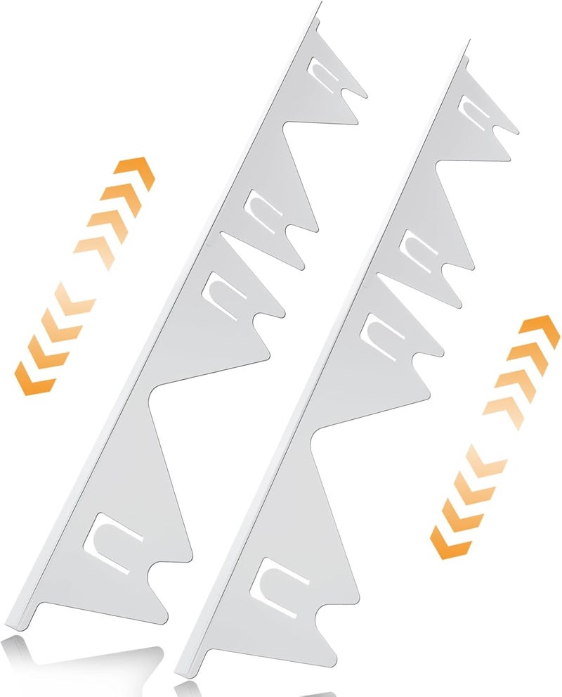 ALMCALS Stove Gap Covers Stainless Steel, 2 Pack Stove Gap Filler Easy Retractable Length 13.8" to 27.5", Width 0.79" Stove Gap Guards Range Trim Kit, Heat Resistant Guard Between Stove Top & Counter - Image 1